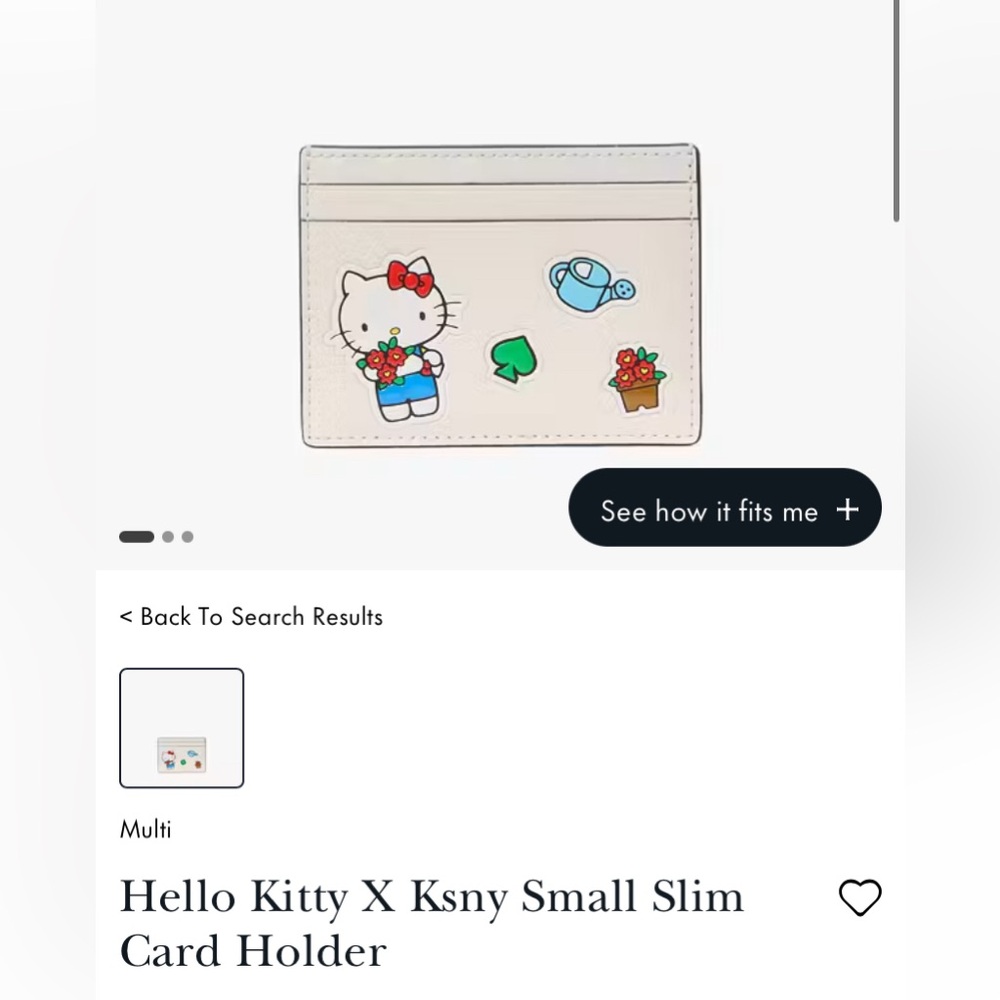 Kate Spade Hello Kitty Limited Editi ID Card Holder - Picture 2 of 3